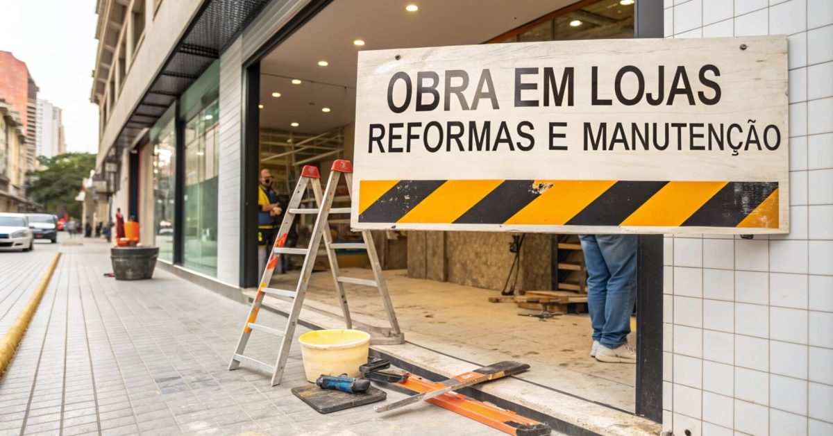 obra em lojas Reformas e Manutenção